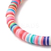 30Pcs 30 Style Polymer Clay Heishi Beaded Stretch Bracelets Set with Inspiration Word BJEW-JB07593-7