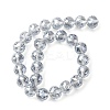 Transparent Electroplate Glass Beads Strands EGLA-N002-34F-F03-4