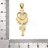 Brass Micro Pave Cubic Zirconia ABS Imitation Pearl Pendants KK-D328-03G-B-3