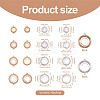14pcs 14 style Brass Pendant Cabochon Settings & Cabochon Connector Settings FIND-BY0001-13-3