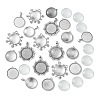 DIY Blank Tibetan Style Alloy Pendant Making Kit DIY-FS0005-76A-2
