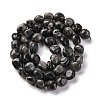 Natural Larvikite Beads Strands G-G146-A13-01-3