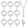 10Pcs 925 Sterling Silver Screw Eye Peg Bails STER-HY0001-20-1