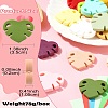18Pcs 18 Colors Monstera Leaf Food Grade Eco-Friendly Silicone Beads SIL-CJ0002-76-8