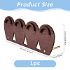 Teardrop Shaped Wood Bracelet Organizer Display Stands ODIS-WH0099-132A-2
