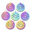 Ion Plating(IP) 201 Stainless Steel Pendants STAS-R114-013-1