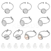 DIY Oval Finger Ring Making Kits DIY-ME0002-68P-1