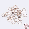 925 Sterling Silver Open Jump Rings STER-F036-02RG-1x6mm-4