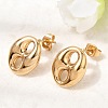 6 Pairs 304 Stainless Steel Stud Earrings EJEW-P340-02G-3