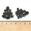 Christmas Tree Polymer Clay Rhinestone Beads CLAY-NH0001-14H-4