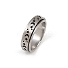 304 Stainless Steel Enamel Rotating Finger Rings RJEW-A074-03P-4
