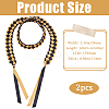 Two Tone Graduation Ribbon Leis FIND-WH0423-78D-2