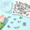 40Pcs 10 Styles Tibetan Style Alloy Pendants TIBEP-FS0001-45-8