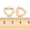 Brass Micro Pave Cubic Zirconia Pendants KK-E090-14G-3