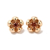 Brass & Cubic Zirconia Pendants KK-Q773-16G-01-2