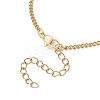 Adjustable 304 Stainless Steel Curb Chain Slider Bracelets BJEW-JB13289-5