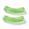 UV Plating Transparent Rainbow Iridescent Acrylic Beads OACR-A016-01E-2