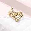 304 Stainless Steel Cuff Rings for Women RJEW-B136-02G-2