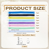8Pcs 8 Colors Nylon and Resin Closed-end Zipper FIND-LP0007-42B-2