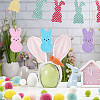 3 Bags 3 Colors Easter Theme Wooden Pendant Decorations HJEW-OC0001-32-6