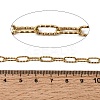 304 Stainless Steel Textured Paperclip Chains CHS-P029-01G-2