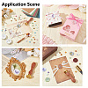 Brass Wax Seal Stamps with Wood Handle AJEW-WH0412-0245-6