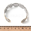 Hammered 304 Stainless Steel Cuff Bangles for Women LS-BJEW-P371-01B-5