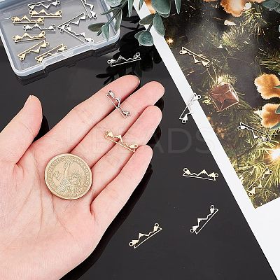 20Pcs 2 Color 201 Stainless Steel Links Connectors STAS-UN0031-19-1