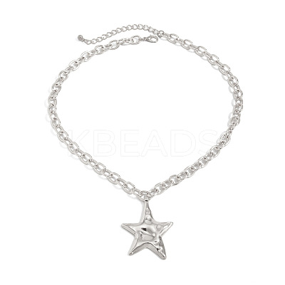 Star Alloy Pendant Necklaces for Women FS-WGF0844-02-1