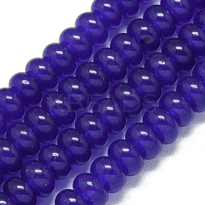 Natural Malaysia Jade Beads Strands G-B165-G01-5x8mm-08-1