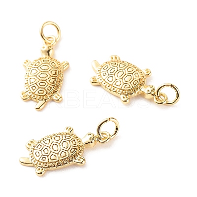 Brass Micro Pave Clear Cubic Zirconia Pendants LS-ZIRC-P094-14G-RS-1