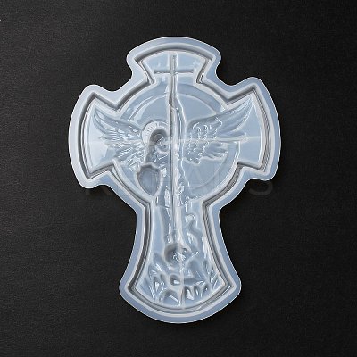 Cross DIY Jewelry Plate Silicone Molds DIY-P074-03-1