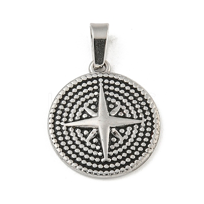 Non-Tarnish 304 Stainless Steel Pendants STAS-F307-21P-1