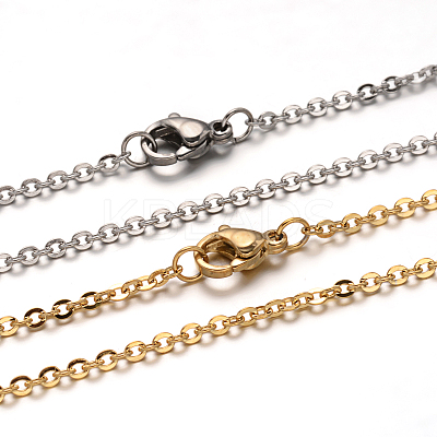 304 Stainless Steel Cable Chain Necklace STAS-L164A-01-1
