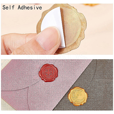 25Pcs Adhesive Wax Seal Stickers DIY-CP0009-11B-10-1
