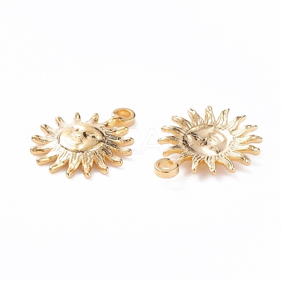 PVD Vacuum Plating 304 Stainless Steel Charms STAS-B024-66G-1