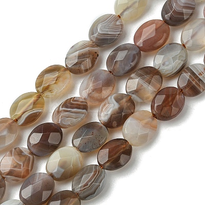 Natural Botswana Agate Beads Strands G-H004-B02-01-1