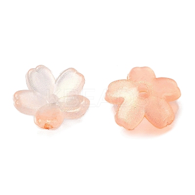 Acrylic Bead Caps OACR-I024-01G-1