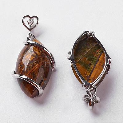 Natural Mixed Stone Pendants G-G073-M-1