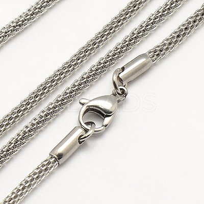 Tarnish Resistant Trendy Men's 304 Stainless Steel Lantern Chain Necklaces NJEW-M071-02-1