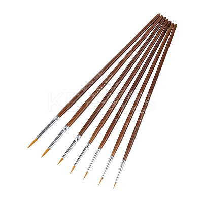 7Pcs Nylon Nail Art Liner Brush AJEW-WH20022-77-1