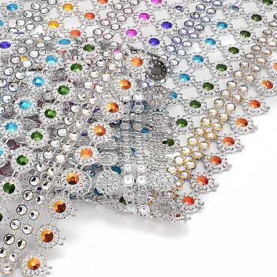 16 Rows Plastic Diamond Mesh Wrap Roll DIY-L049-03-1