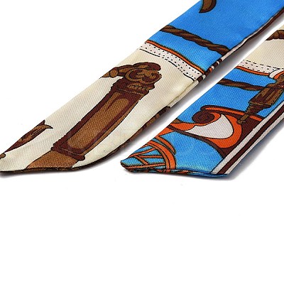 Printed Ribbon Scarf FIND-WH0145-82F-1
