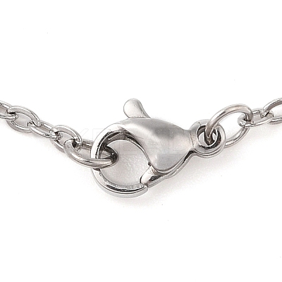Non-Tarnish 304 Stainless Steel Pendant Necklaces LS-NJEW-P001-10P-1