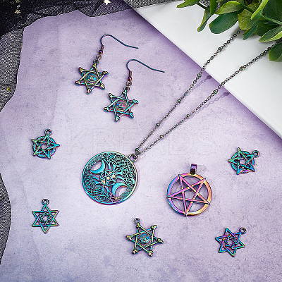 20Pcs 5 Style Plated Alloy Pendants FIND-CA0005-69-1