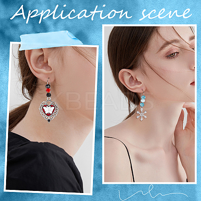 120Pcs 316 Surgical Stainless Steel Hook Earring Findings STAS-BBC0003-97-1