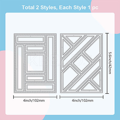 Carbon Steel Cutting Dies Stencils DIY-WH0309-1478-1