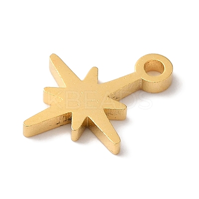PVD Vacuum Plating 304 Stainless Steel Charms STAS-L081-010G-1