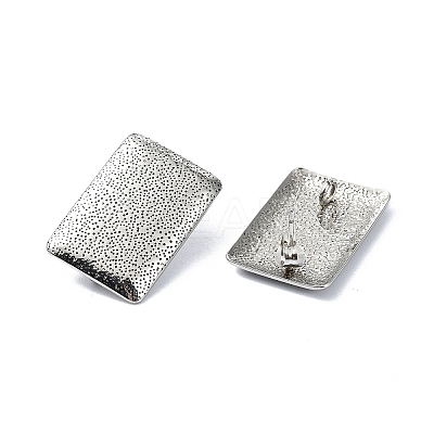 Non-Tarnish 304 Stainless Steel Stud Earring Findings STAS-L024-002P-03-1