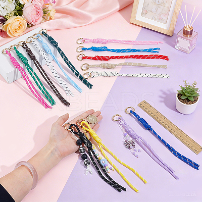 15Pcs 15 Colors Polyester Pendant Decorations FIND-NB0007-37-1